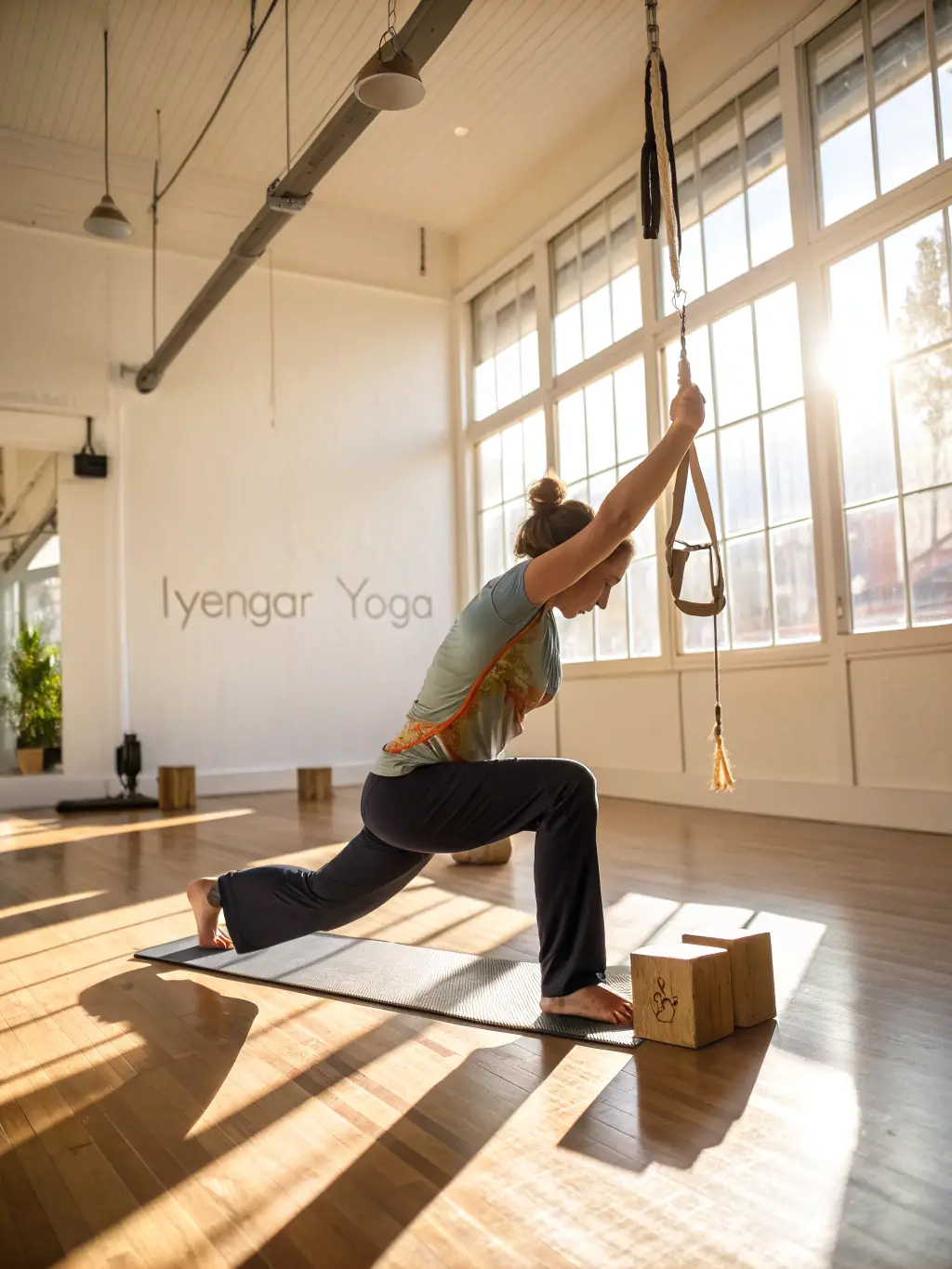 An individual participating in a yoga or Pilates class, highlighting the physical benefits of exercise in maintaining flexibility and mobility as one ages.